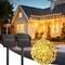 Solar String Lights for Outside, 2-Pack 200LED 78FT Total Solar Lights Outdoor IP65 Waterproof Solar Powered Lights with 8 Lighting Modes for Party Garden Yard Holiday Tree Decoration, Warm White